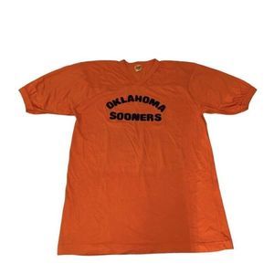 VINTAGE Oklahoma‎ Sooners T-PLUS Women’s Football Shirt ORANGE XL USA RARE 50/50